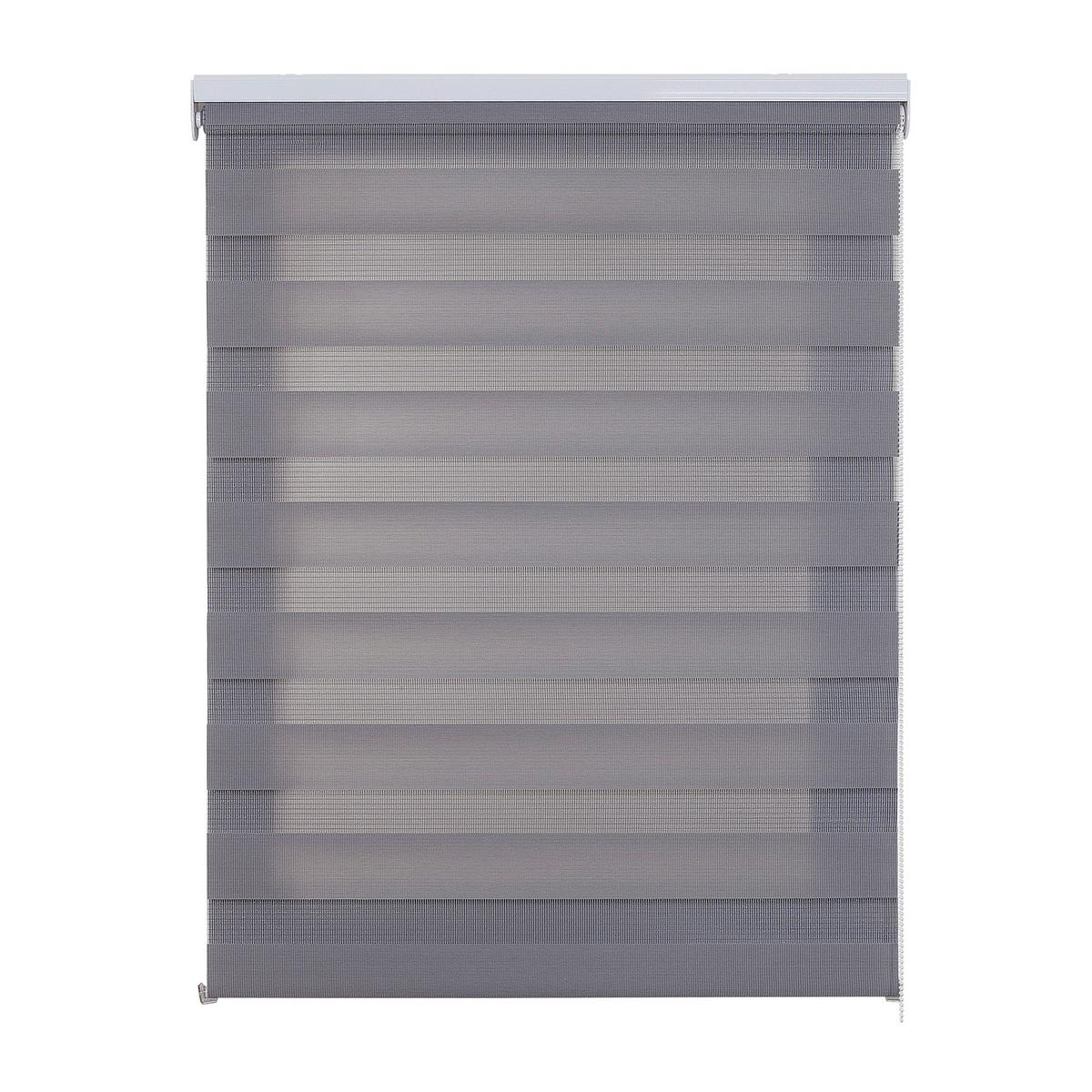 DOPPELROLLO Grau 160X250 - Grau, Kunststoff (160/250cm) - STORESDECO