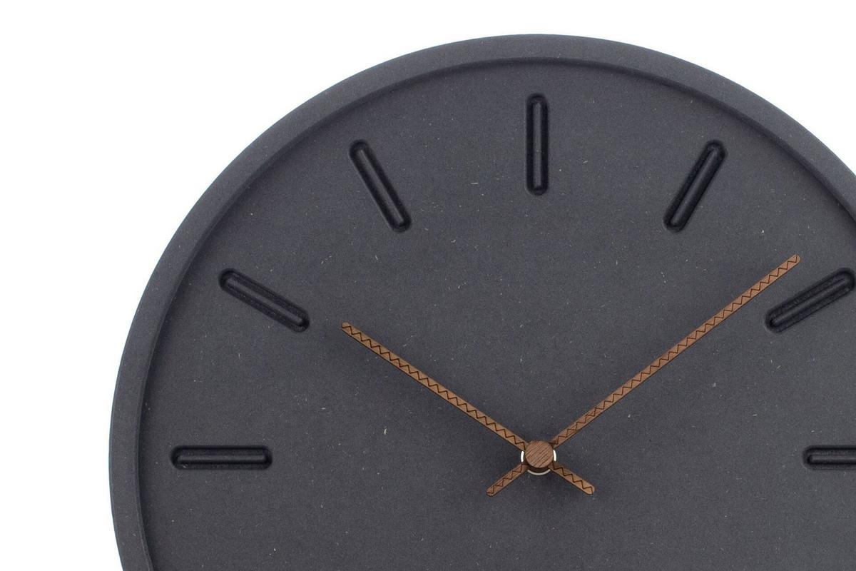 WANDUHR Design Schwarz 29/29 cm - Schwarz, Holzwerkstoff (29/29/1cm) - ONZENO