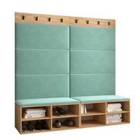 GARDEROBEN-SET 168/184/42 - Eichefarben/Schwarz, Holz/Kunststoff (168/184/42cm) - MÖBEL KRYSPOL