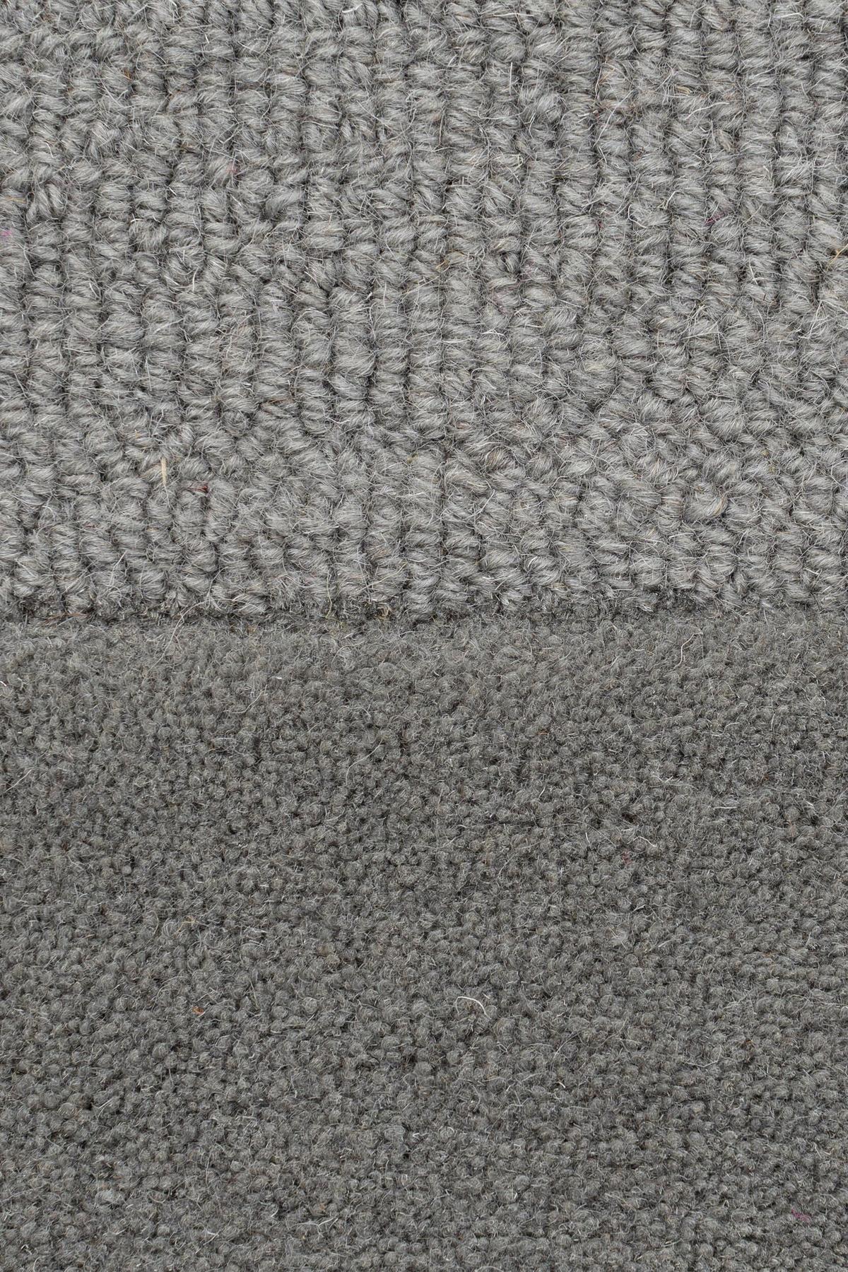 WOLLTEPPICH DEBEN, geometrisch, aus Wolle, Hellgrau, 120 x 170 cm - Grau, Textil (170/120cm) - KADIMA DESIGN