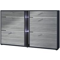 SCHUHSCHRANK Today Fronten in Avola-Anthrazit - Anthrazit, Holzwerkstoff (155.5/95/28cm) - Vladon