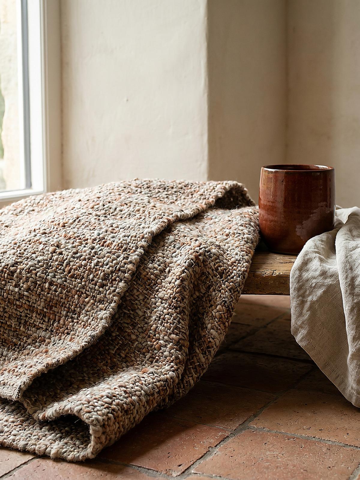WOLLTEPPICH OTLEY, einfarbig, Terrakotta, 160 x 230 cm - Orange, Textil (230/160cm) - KADIMA DESIGN