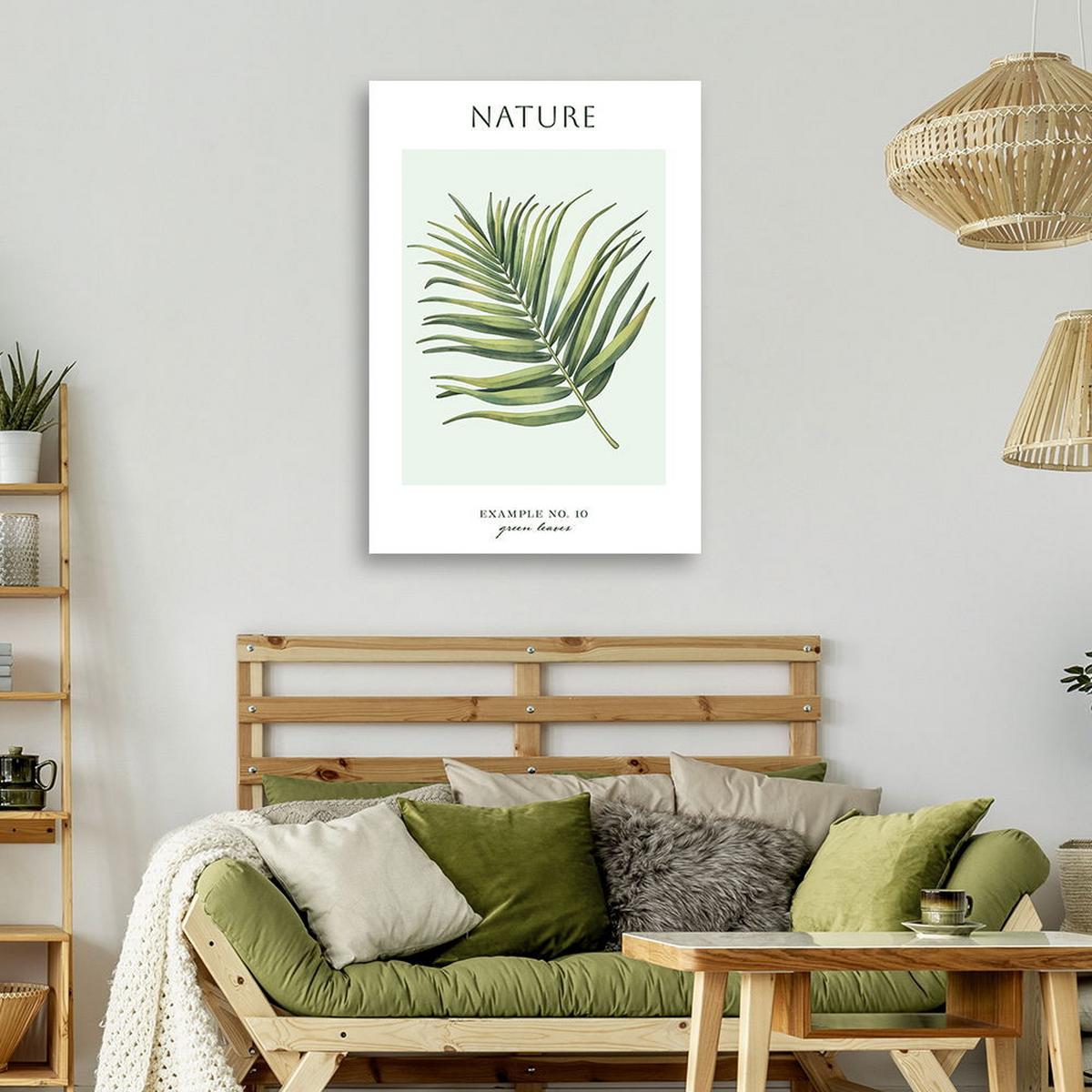 KUNSTDRUCK Grün 70/100 cm - Grün, Textil (70/100cm) - KUNSTLOFT