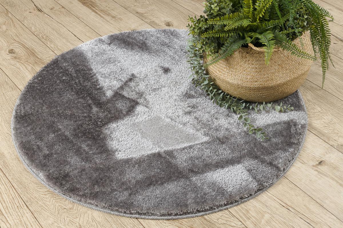 TEPPICH Dywaniki łazienkowe 67 cm - Grau, Textil (67/67cm) - rugsX