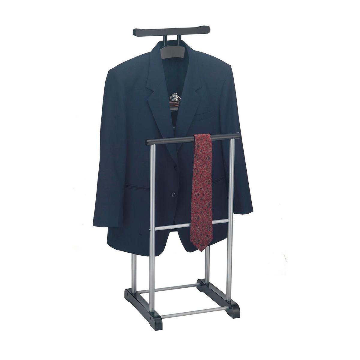 HERRENDIENER ASSAM schwarz - Schwarz, Metall (45/107/35cm) - CARO-Möbel