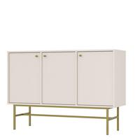 KOMMODE TORINO 125/86/41 cm mit 3 Türen Beige - Beige, Holzwerkstoff (125/86/41cm) - MASSENO