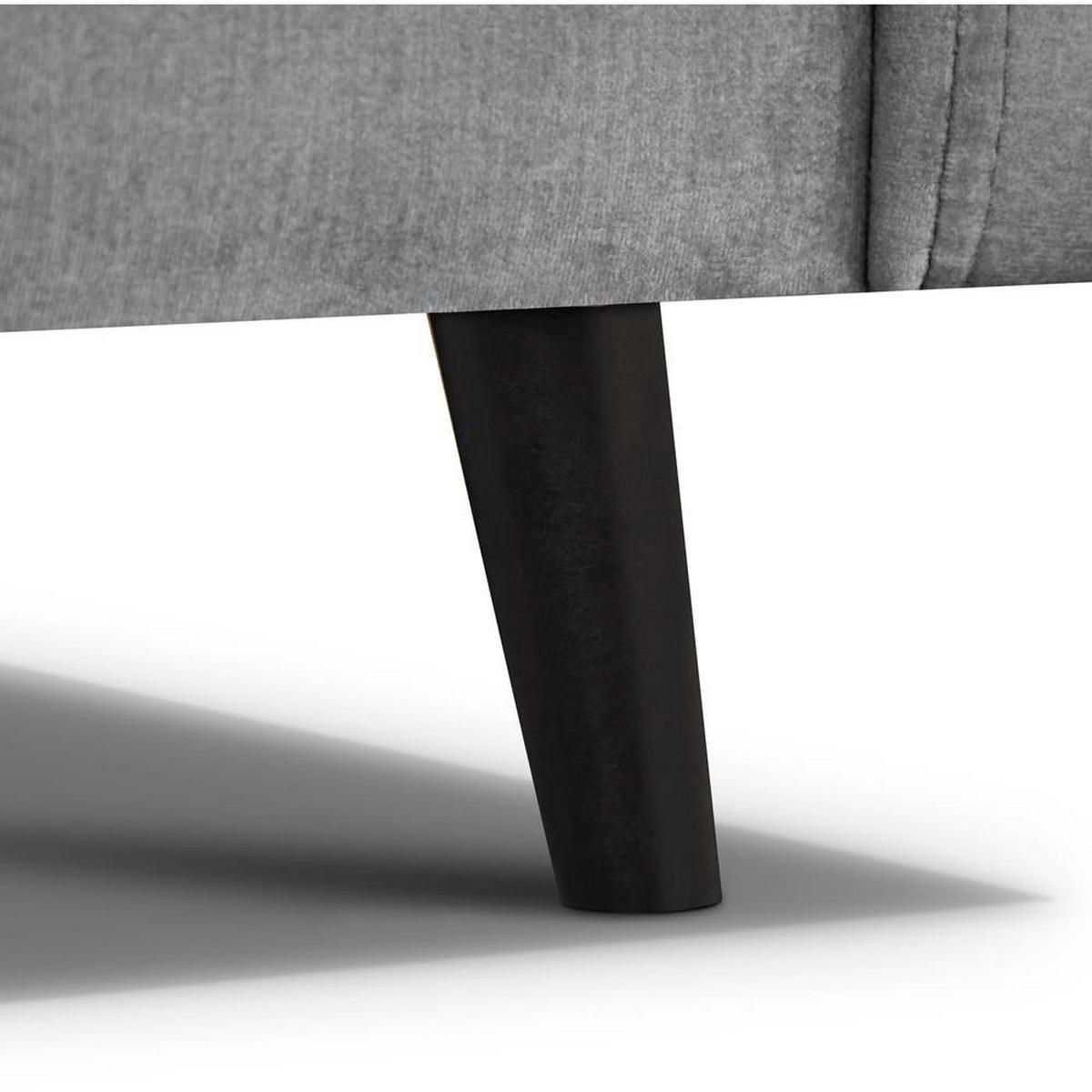 3-SITZER Schlafsofa Nancy Bis hellgrau - Hellgrau, Holz/Textil (220/89/93cm) - Beautysofa