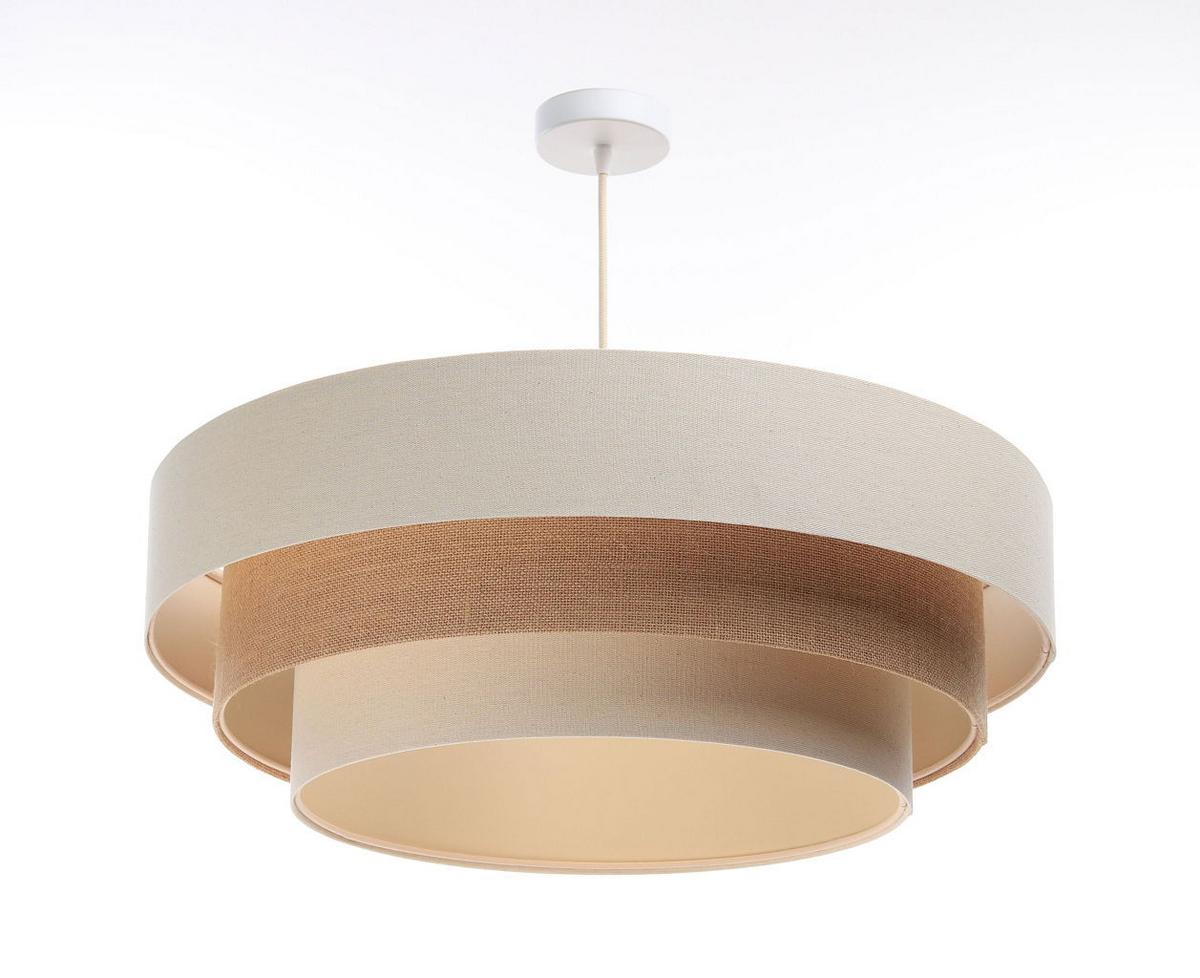 HÄNGELEUCHTE Beige 60/20 cm - Beige, Kunststoff (60/1.9/20cm) - ONZENO