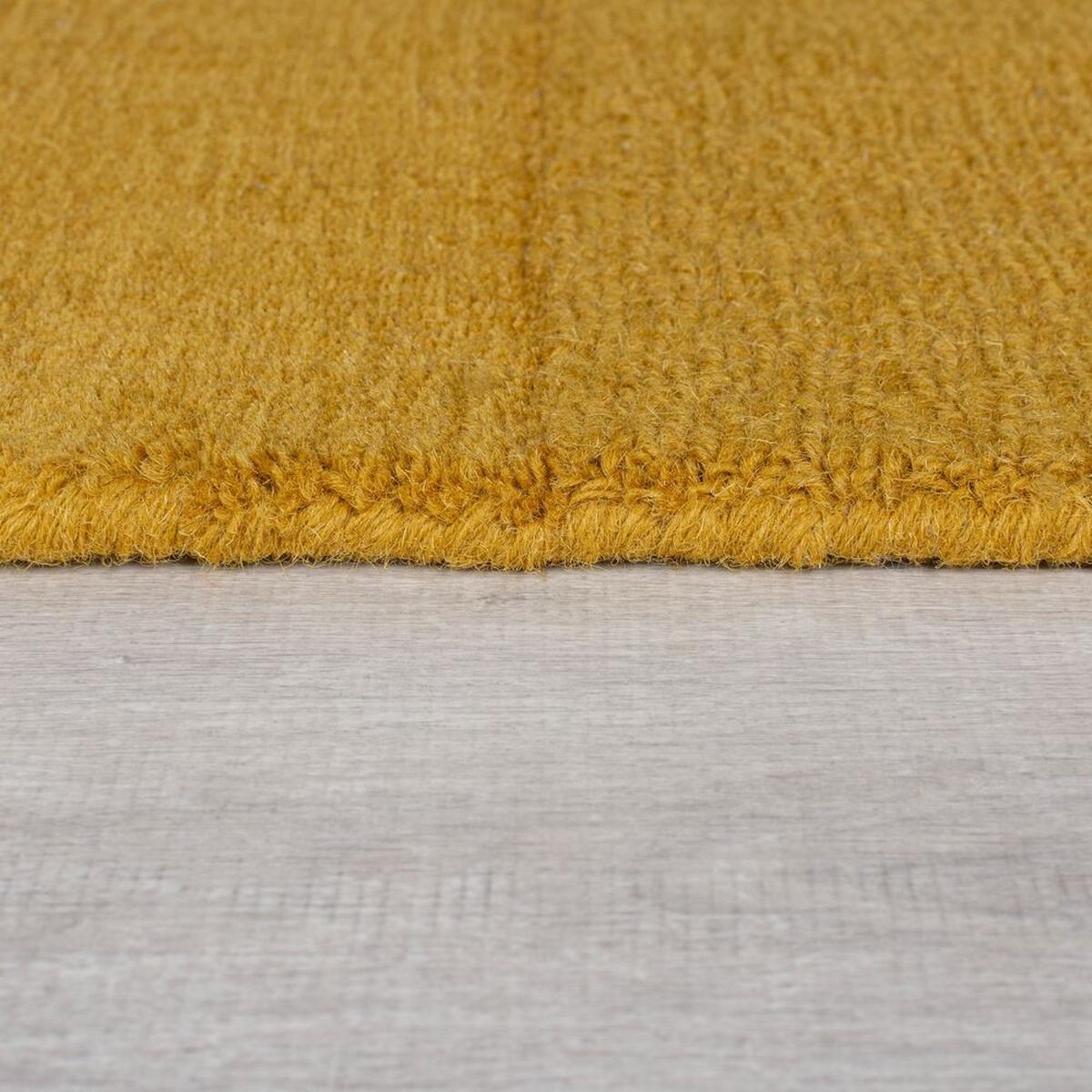 WOLLTEPPICH SID, geometrisch, Gelb, 200 x 290 cm - Gelb, Textil (200/290cm) - KADIMA DESIGN