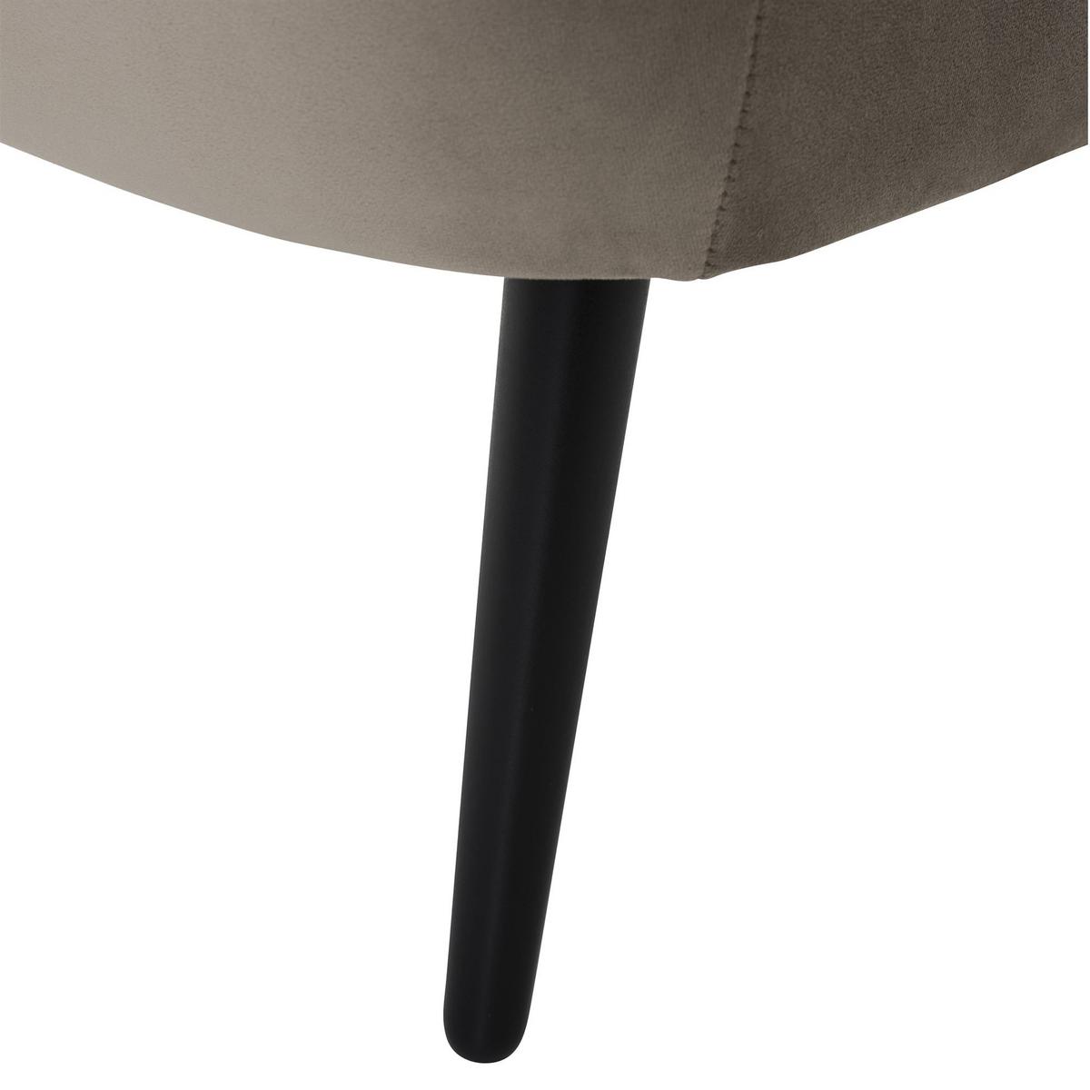POLSTERSESSEL Kamle Samtvelours sahara - Sahara, Kunststoff (58/78/68cm) - 58aufmkessel
