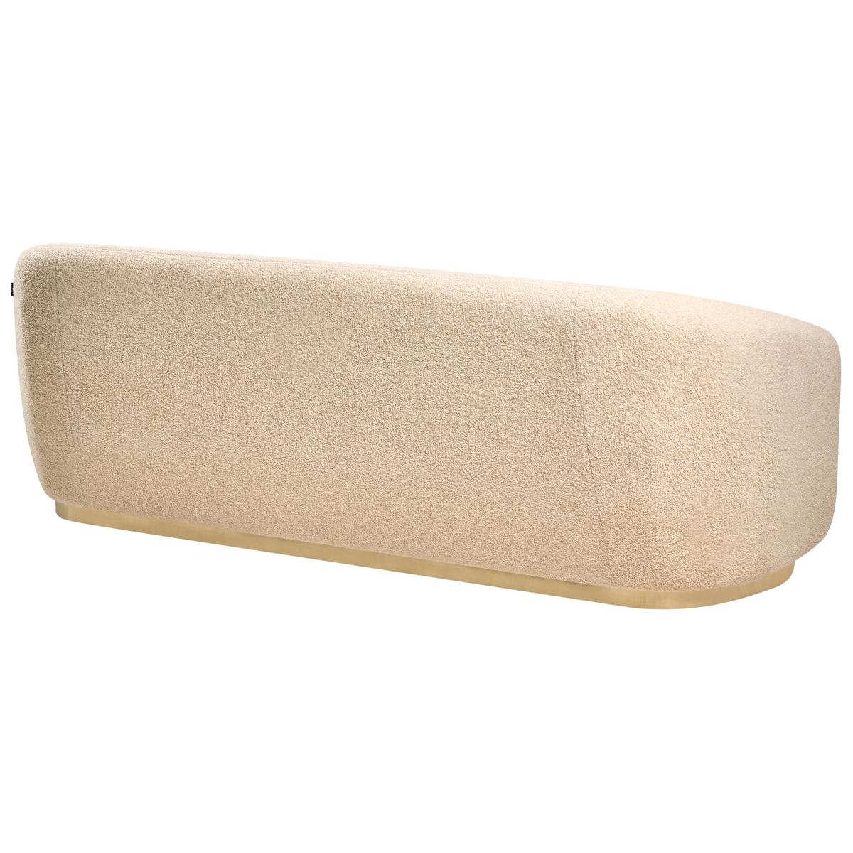 2-SITZER-SOFA Bouclé Beige Sipo - Beige, Textil (206/74/75cm) - Beliani