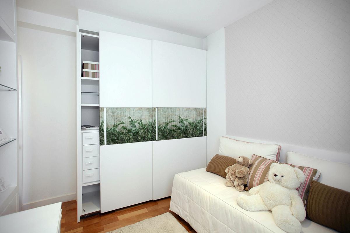 MÖBELAUFKLEBER 100x50 cm Loft-Farnblätter - Grün, Kunststoff (100/50/50cm) - TULUP