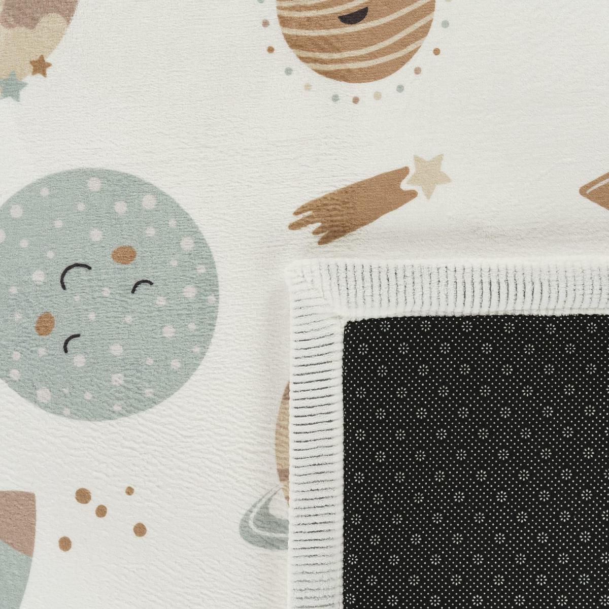 KINDERTEPPICH Waschbar, mit Weltraum-Motiv, Mehrfarbig, 120 x 160 cm - Multicolor, Textil (120/160cm) - KADIMA DESIGN