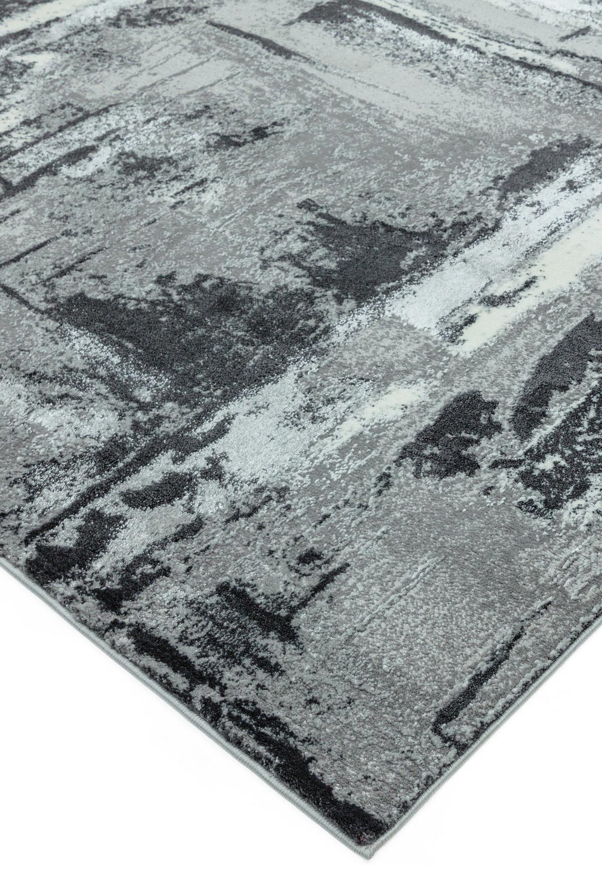 TEPPICH PARMA-Felino, abstrakt, Silbergrau, 160 x 230 cm - Grau, Textil (230/160cm) - KADIMA DESIGN