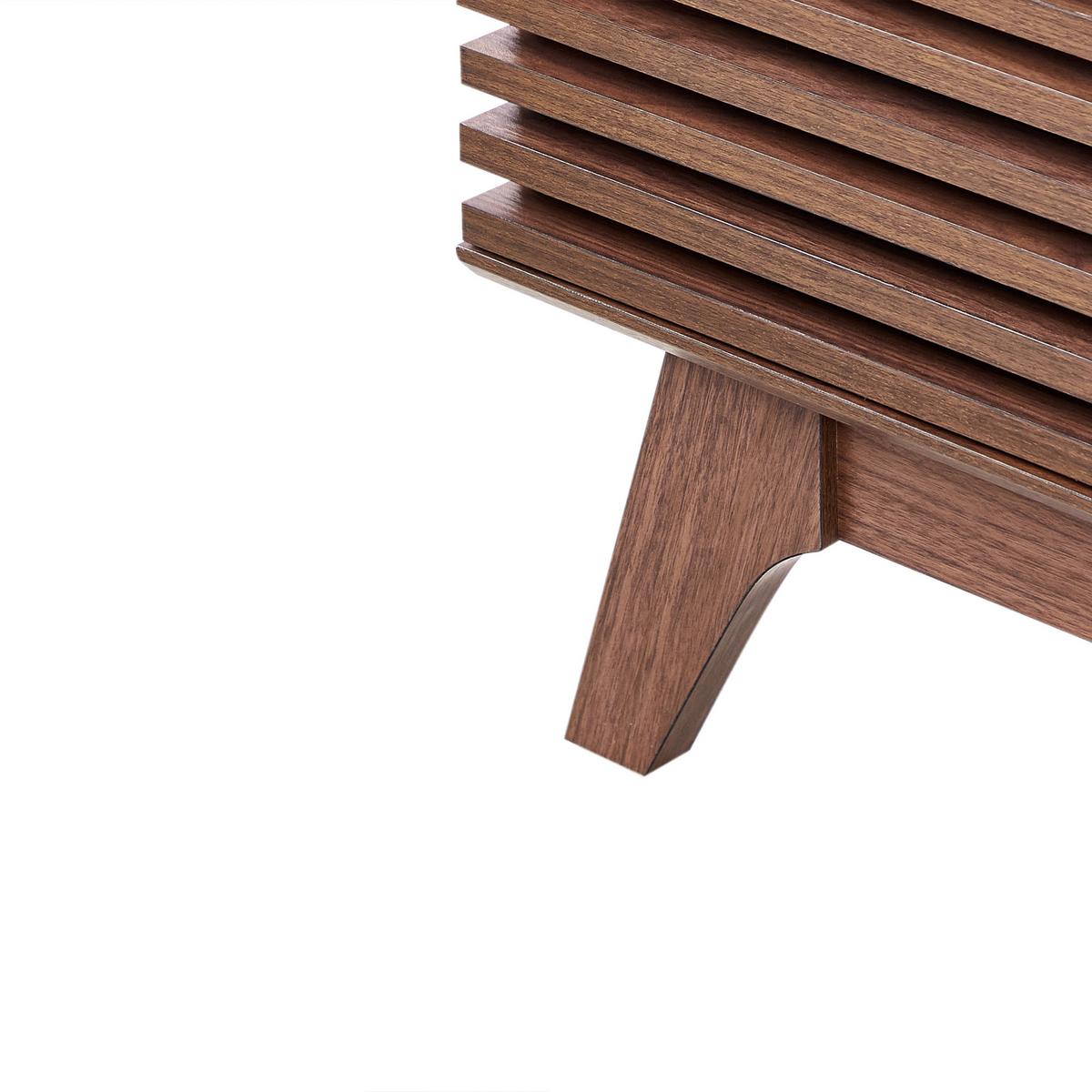 TV-MÖBEL Dunkelbraun Toledo - Braun, Holzwerkstoff (180/44/40cm) - Beliani