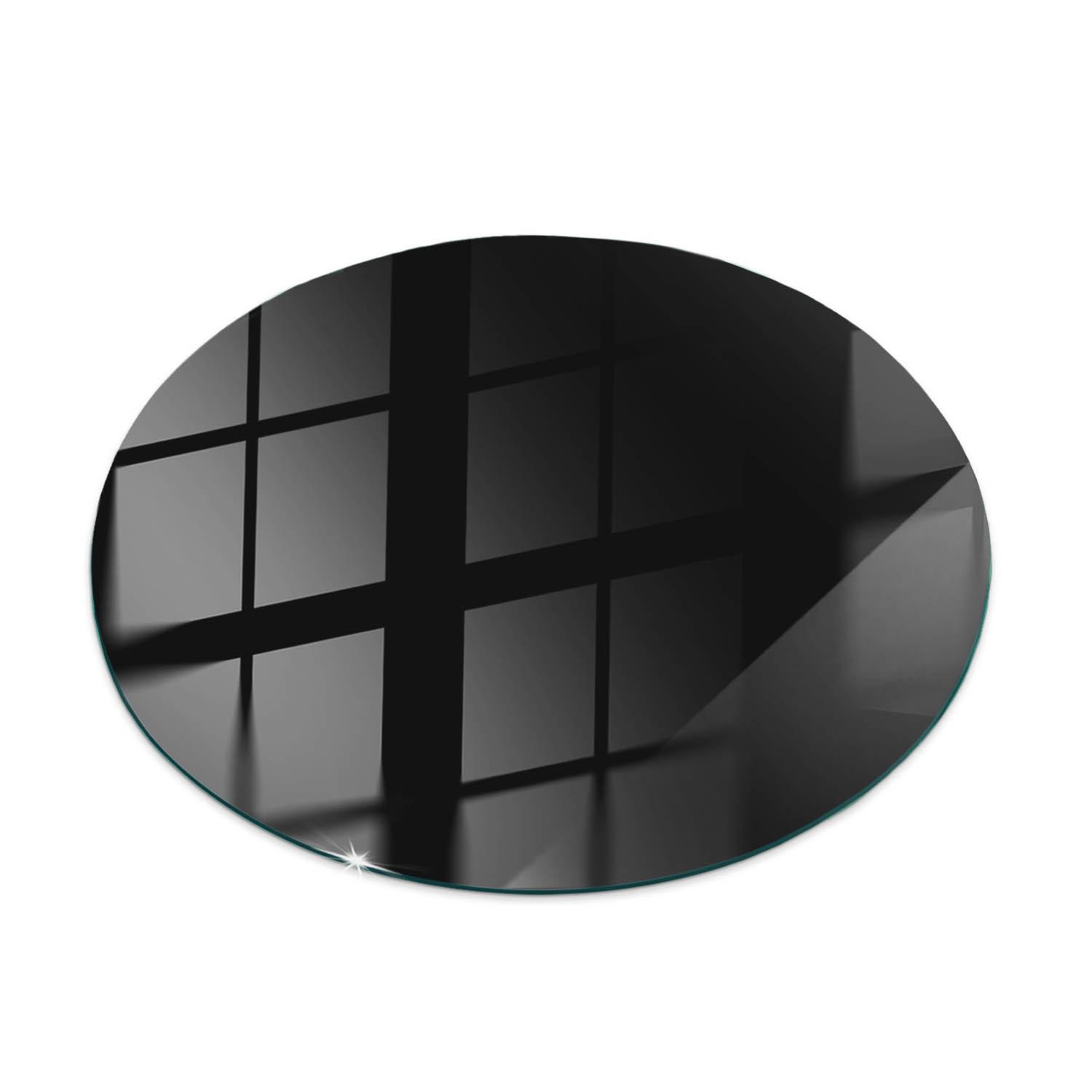 TISCHPLATTE fi60 cm Farbe Schwarz, glatt - Schwarz, Glas (0.4/60/60cm) - TULUP