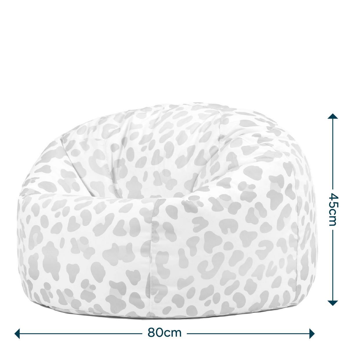 KINDERSITZSACK Kingston Leopard - Perlmutt/Multicolor, Textil (80/45/80cm) - icon