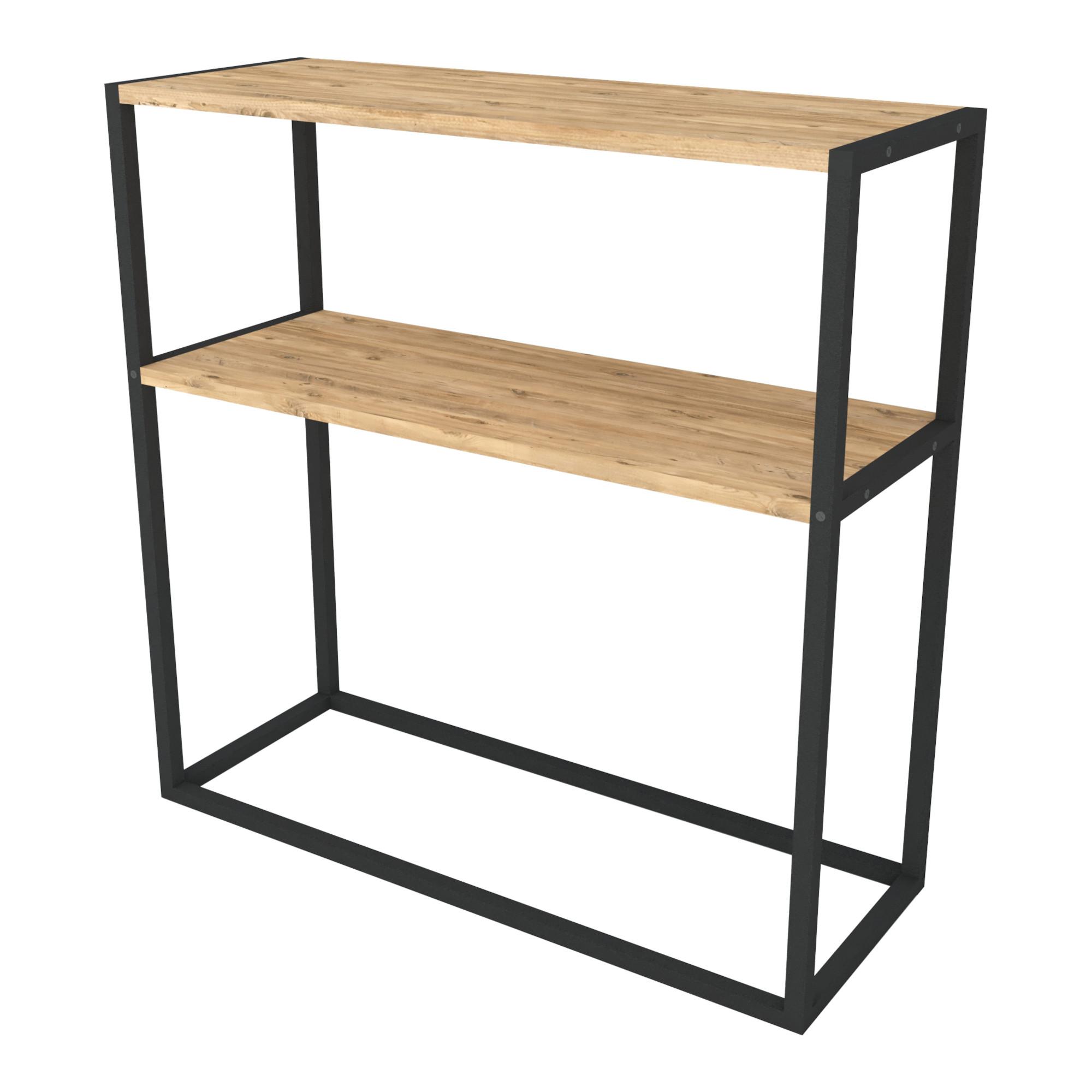 KONSOLENTISCH Hemsedal - Eichefarben, Holzwerkstoff (34/90/90cm) - [en.casa]