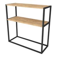 KONSOLENTISCH Hemsedal - Eichefarben, Holzwerkstoff (34/90/90cm) - [en.casa]