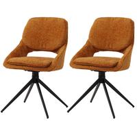 ESSZIMMERSTUHL Gelb 2er-Set - Currygelb/Gelb, Textil (55/87/55cm) - MCW