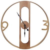 WANDUHR heller holzfarbton Mulhouse - Hellbraun, Holzwerkstoff (50/50/2cm) - Beliani