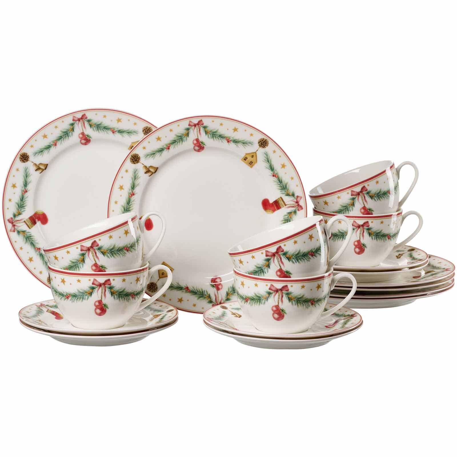 KAFFEESERVICE Holly bunt 18-tlg. - Multicolor, Keramik (20.3/23.3/21.6cm) - Ritzenhoff Breker