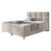 BOXBETT Dave - H3 - Chromfarben/Beige, Holz/Textil (160/200cm) - MIRJAN24