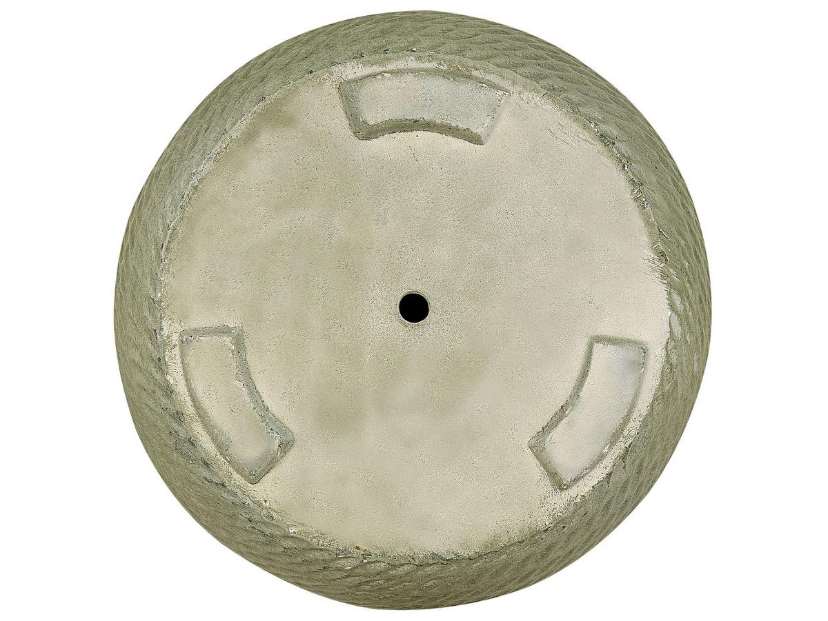 BLUMENTOPF olivgrün rund 39/39/44 cm Livadia - Grün, Naturmaterialien (44cm) - Beliani