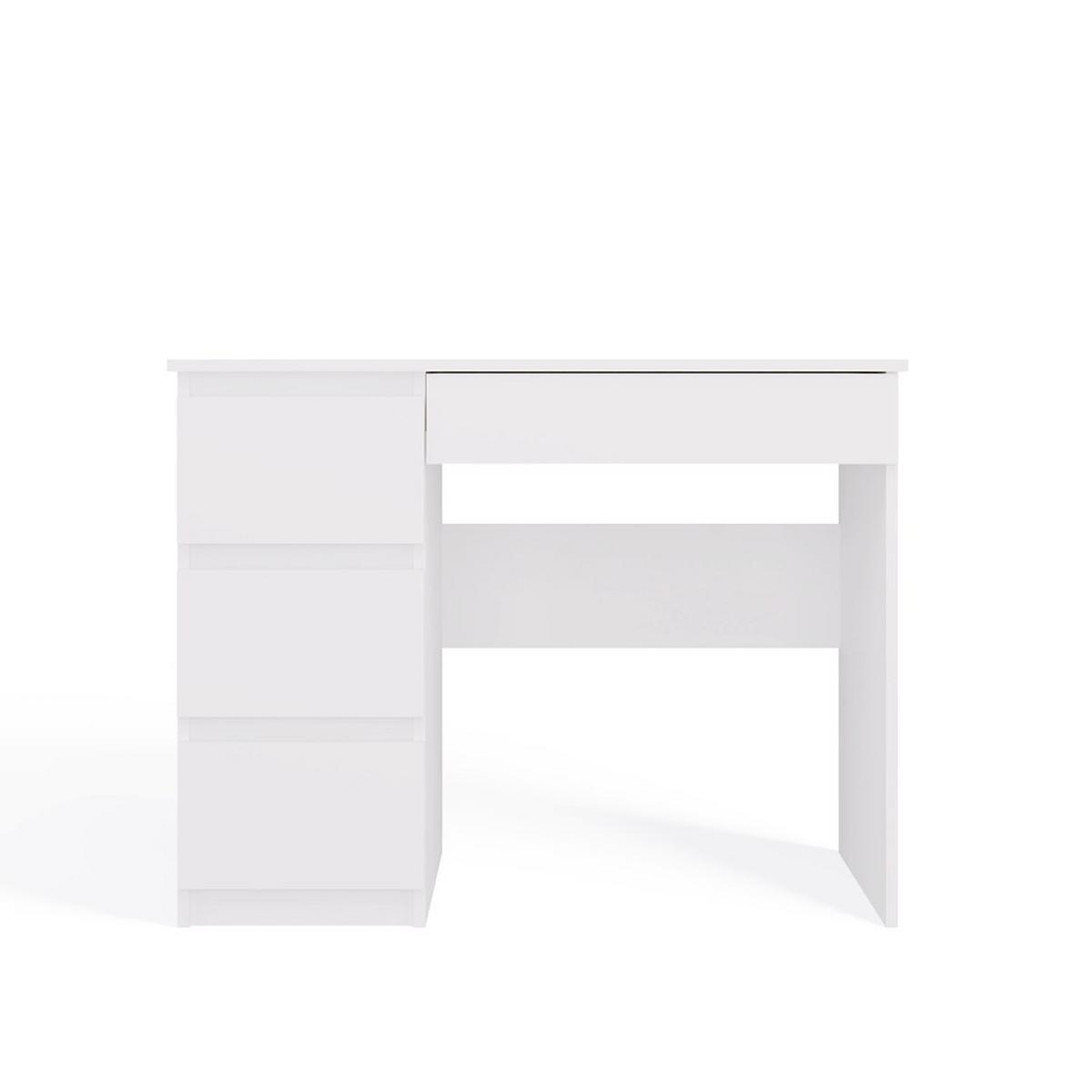 SCHREIBTISCH Weiß 98/76/51 - Weiß, Holzwerkstoff (90/50/76cm) - RAUMHIRSCH FURNITURE