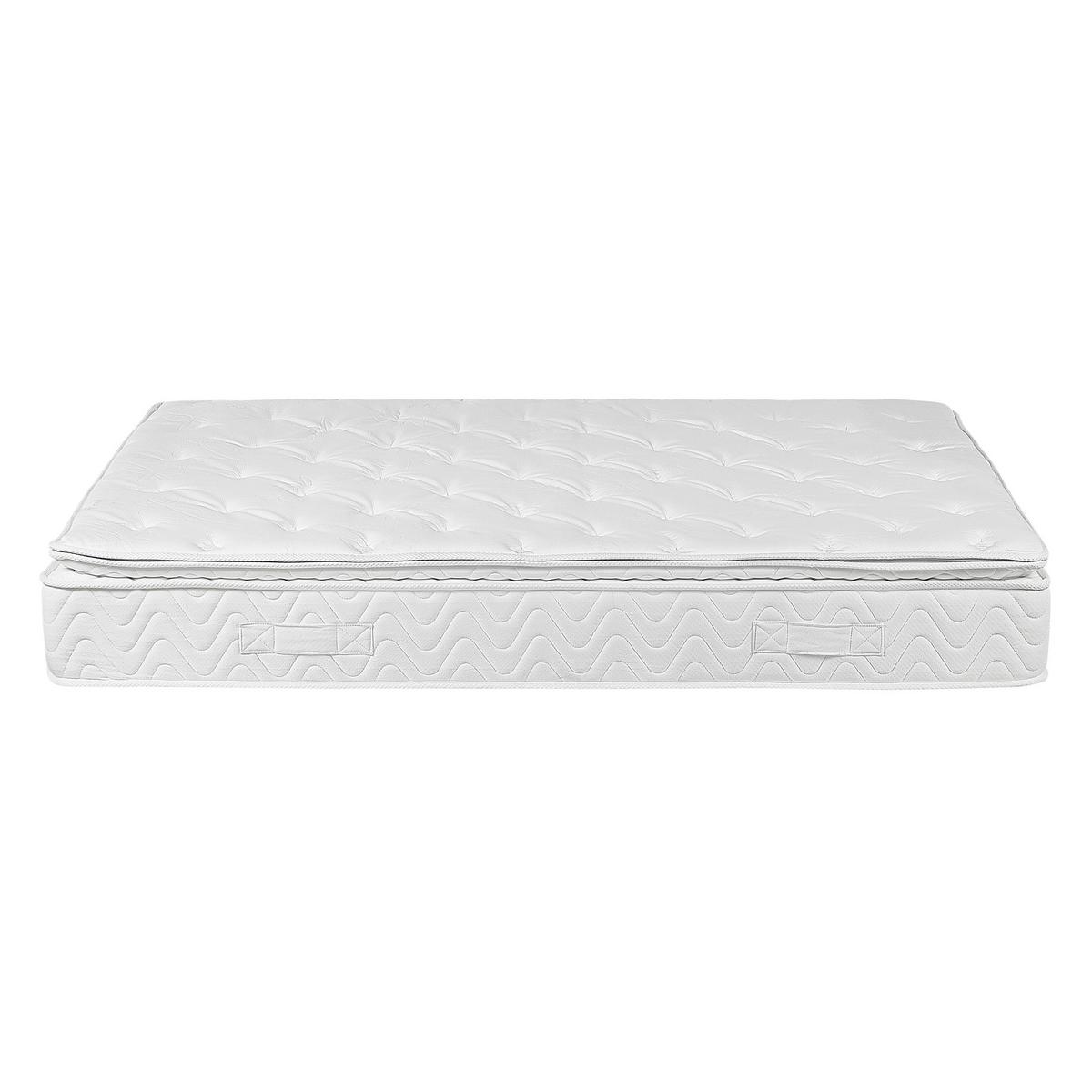 MEMORYSCHAUM-TASCHENFEDERKERNMATRATZE H2/3 Mittel 140/200 cm Luxus - Beige, Textil (140/200cm) - Beliani