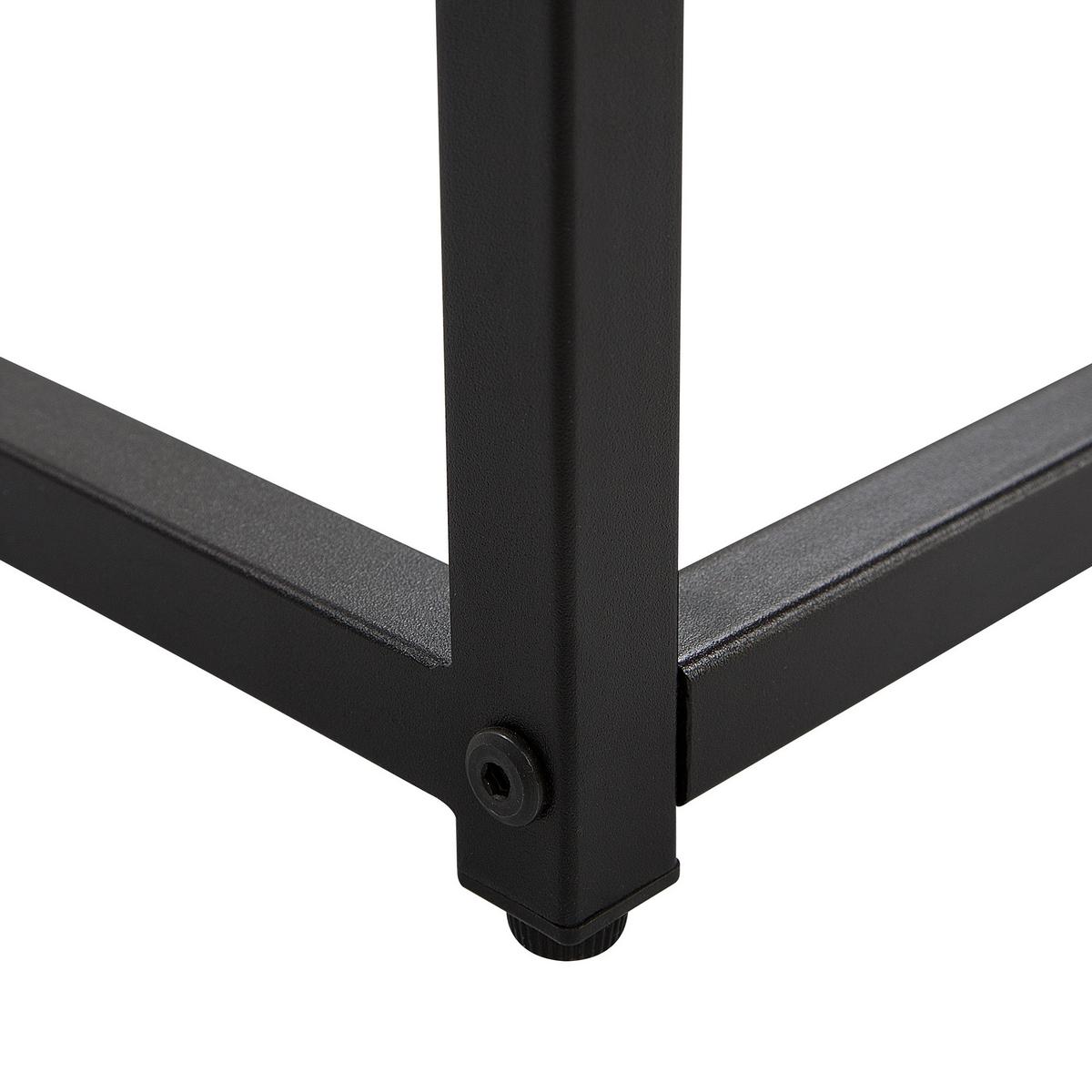 KONSOLENTISCH schwarz Delano - Schwarz, Glas (30/80/76cm) - Beliani