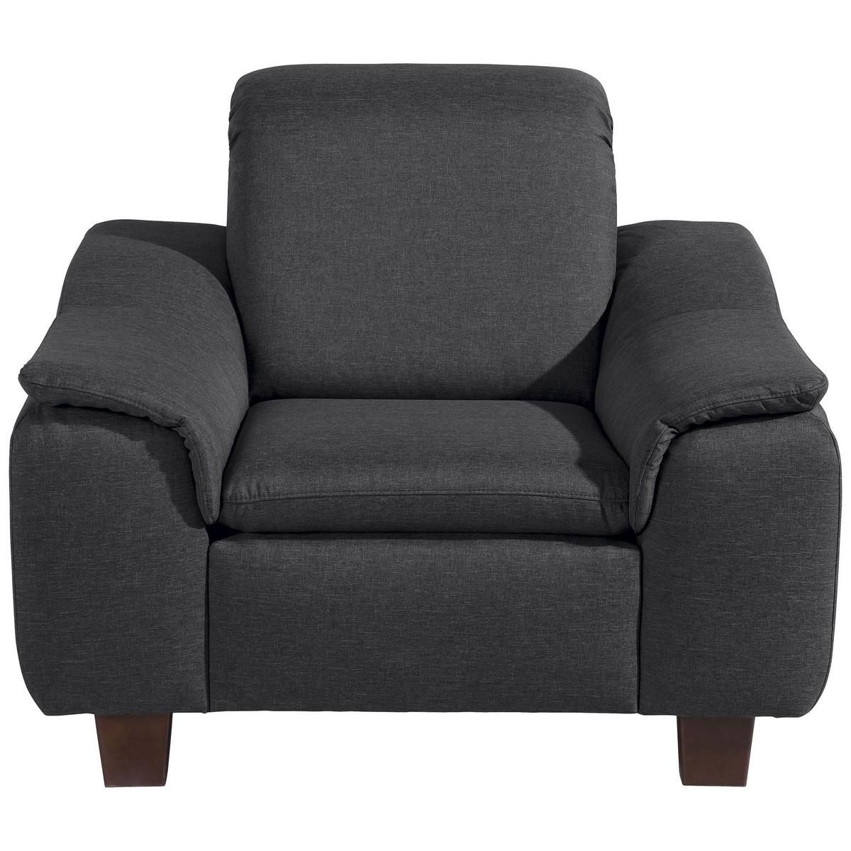 POLSTERSESSEL Kaylil Flachgewebe graphit - Graphitfarben, Kunststoff (87/82/100cm) - 58aufmkessel