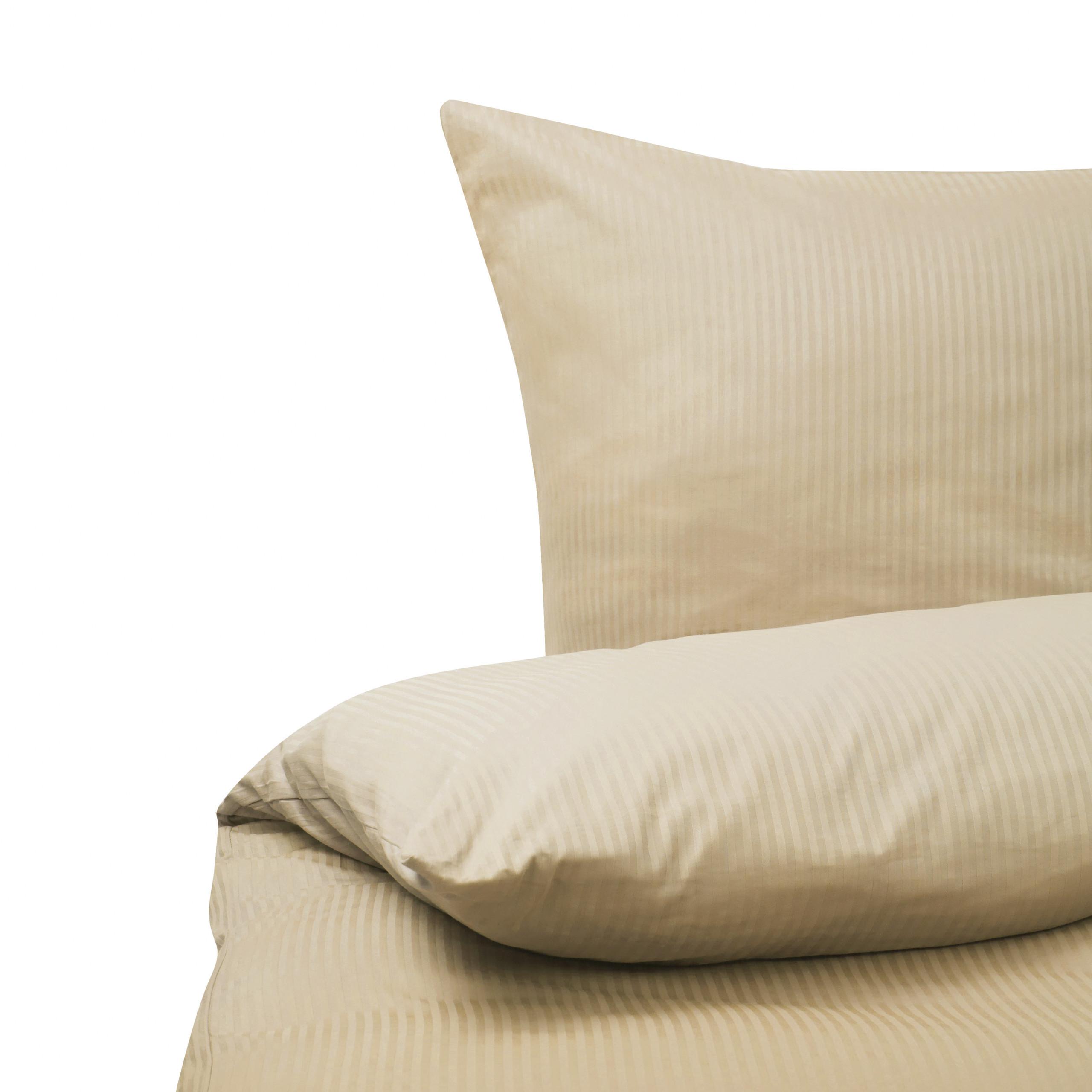 BETTWÄSCHE SET Avondale 155x220 cm - Beige, Textil (155/220cm) - Beliani