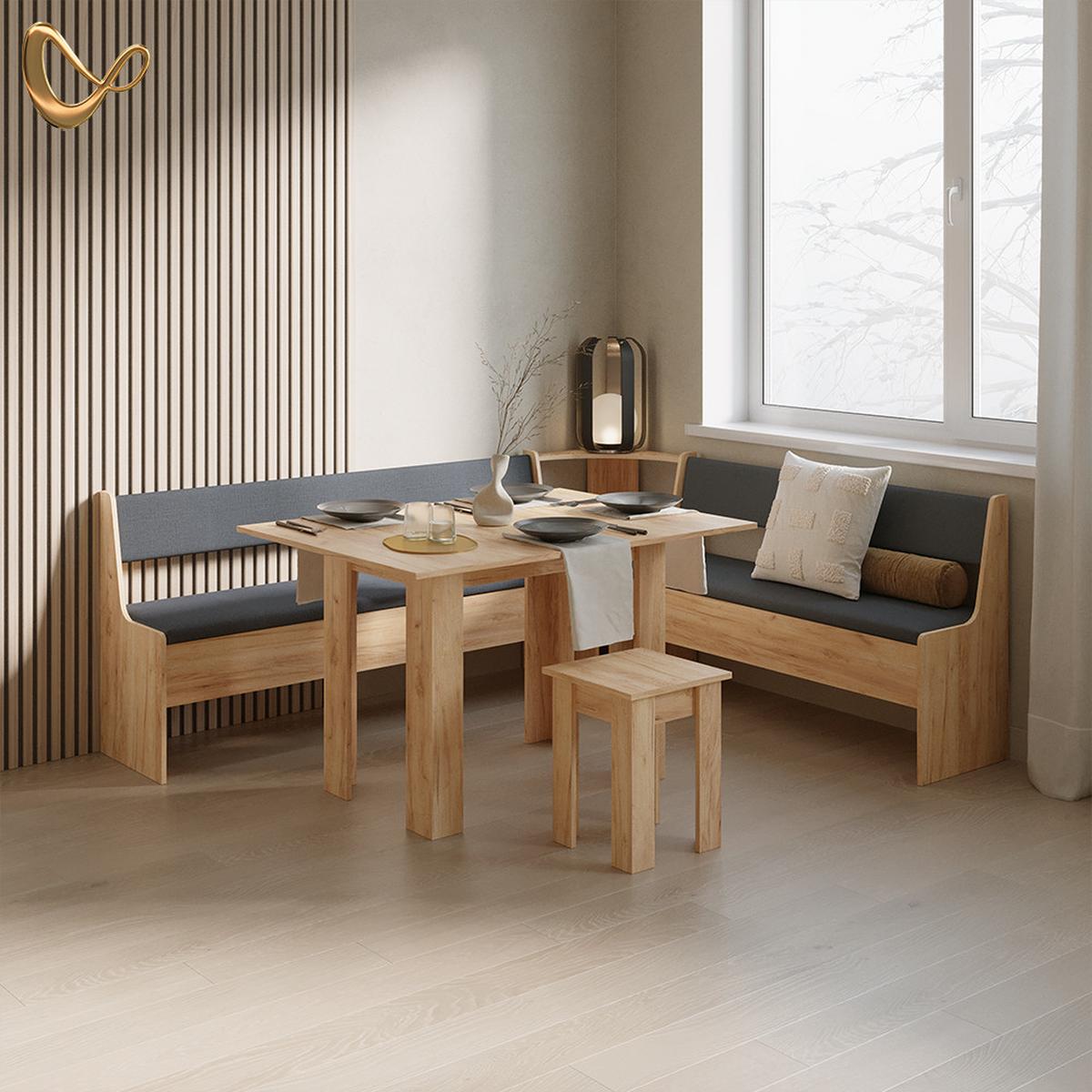 ESSZIMMER-BANK Tiberio Sandeiche 41.5 x 136.6 cm - Sonoma Eiche, Holzwerkstoff (41.5/80/136.6cm) - Livinity®