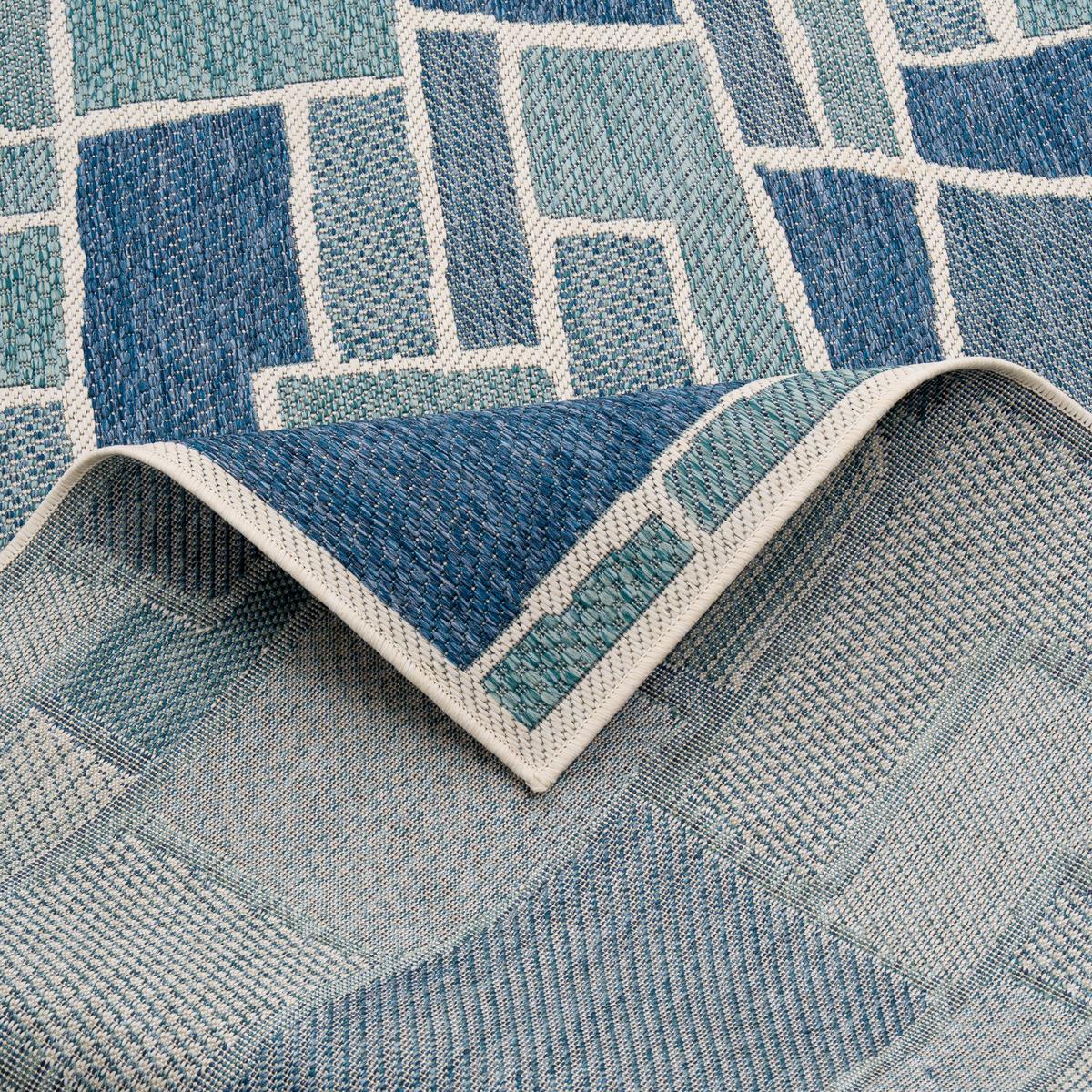 IN- UND OUTDOOR TEPPICH CARPETTO - Türkis, Textil (160/235cm) - Pergamon