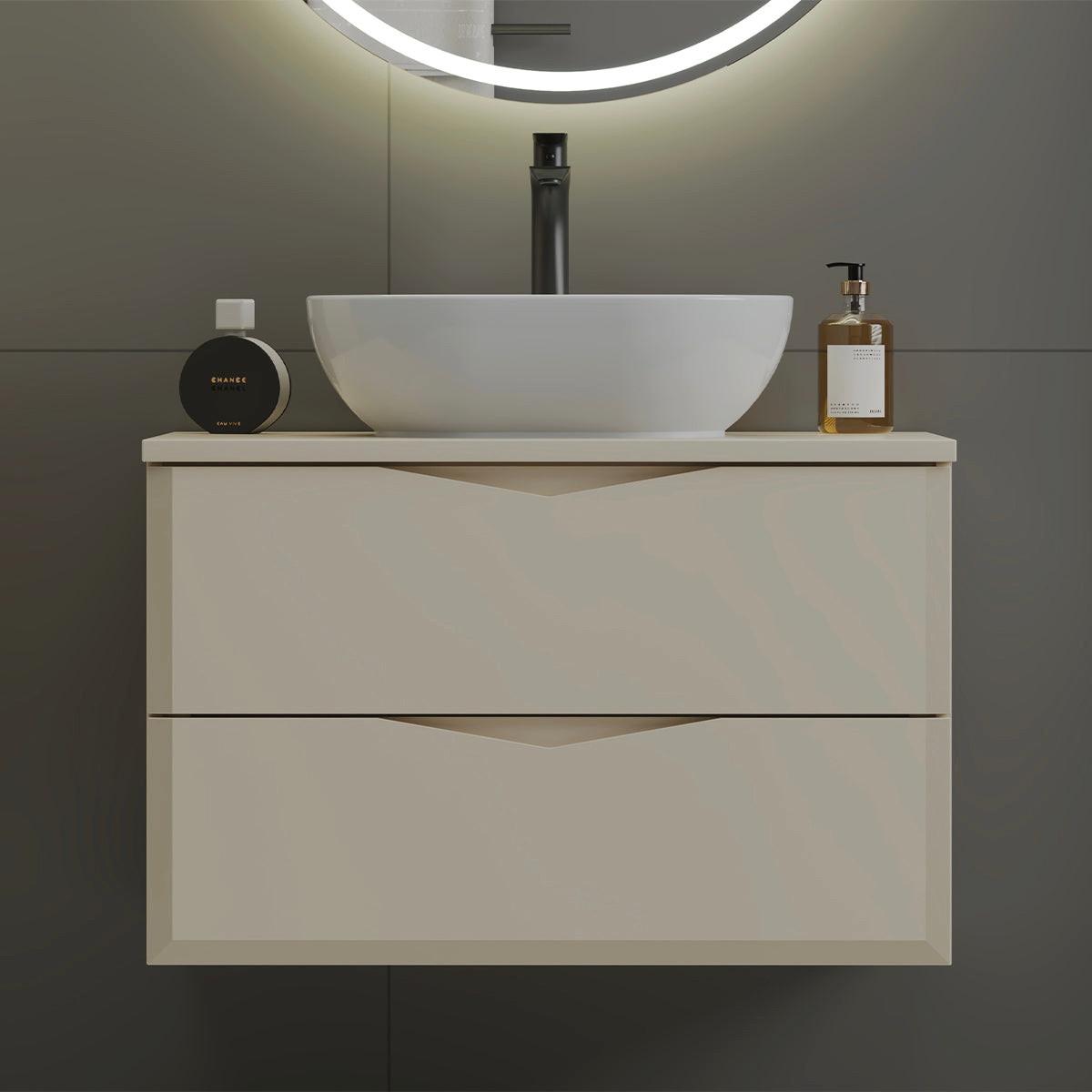 WASCHTISCH 80.6cm Ellie Kaschmir - Kaschmir, Holzwerkstoff (80.6/52.2/46.5cm) - Petits-meubles