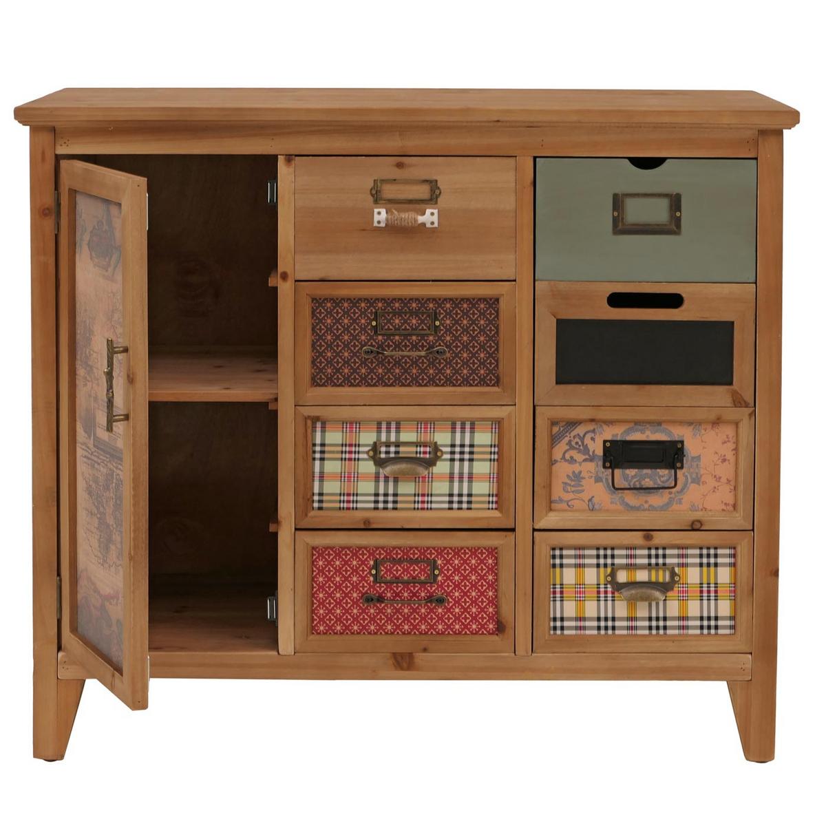 APOTHEKERKOMMODE Braun - Braun, Holz (91/80/40cm) - MCW