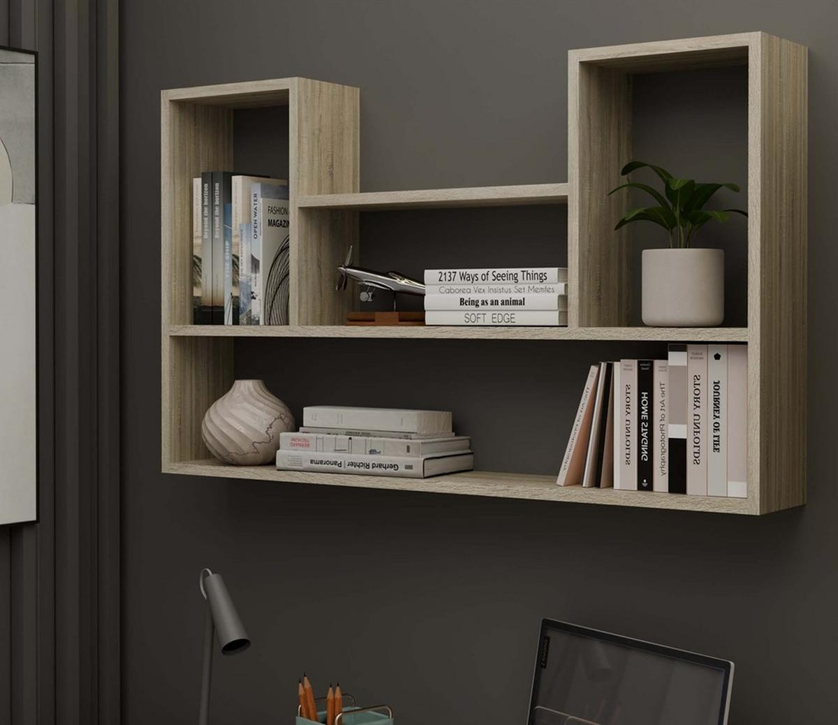 WANDREGAL Sonoma 100/60/16 - Sonoma Eiche, Holzwerkstoff (100/60/16cm) - RAUMHIRSCH FURNITURE
