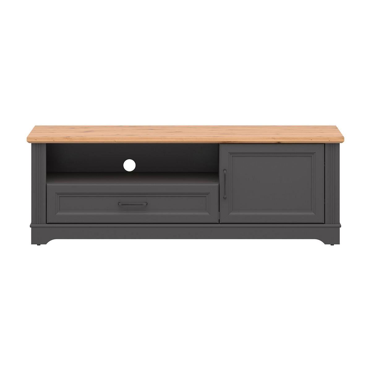 TV-MÖBEL Charlie Grau - Grau, Holzwerkstoff (150/51/42cm) - Petits-meubles