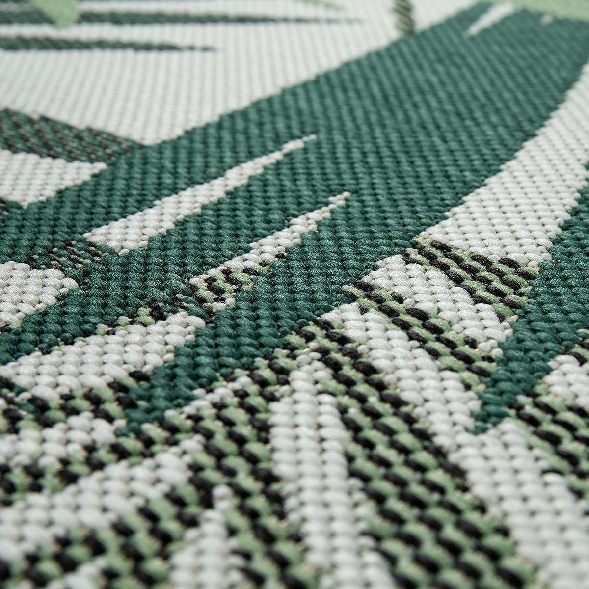 OUTDOORTEPPICH, mit Palmblatt-Muster, Grün, 120 x 170 cm - Grün, Textil (170/120cm) - KADIMA DESIGN