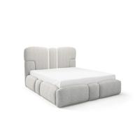 POLSTERBETT Jordan - Hellgrau, Holzwerkstoff/Textil (120/200cm) - Fun Möbel