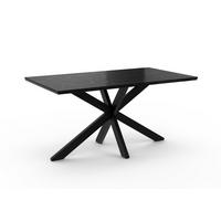 ESSTISCH DARGO 160 x 90 x 73,5 cm - Hellgrau/Schwarz, Holz (160/90/73.5cm) - MASSENO