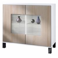 KOMMODE Grömitz Eiche sägerau - Eiche San Remo, Holzwerkstoff (92.5/84.5/35cm) - Vladon