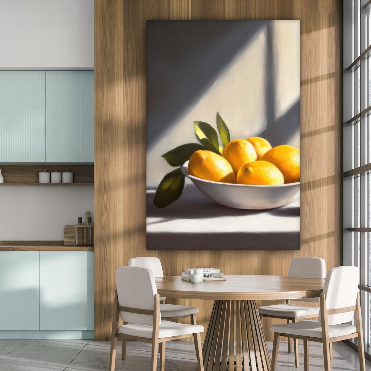 LEINWANDBILD Zitronen - Stilleben - Gelb Deko Groß 90x140 cm - Gelb, Textil (90/140cm) - MuchoWow