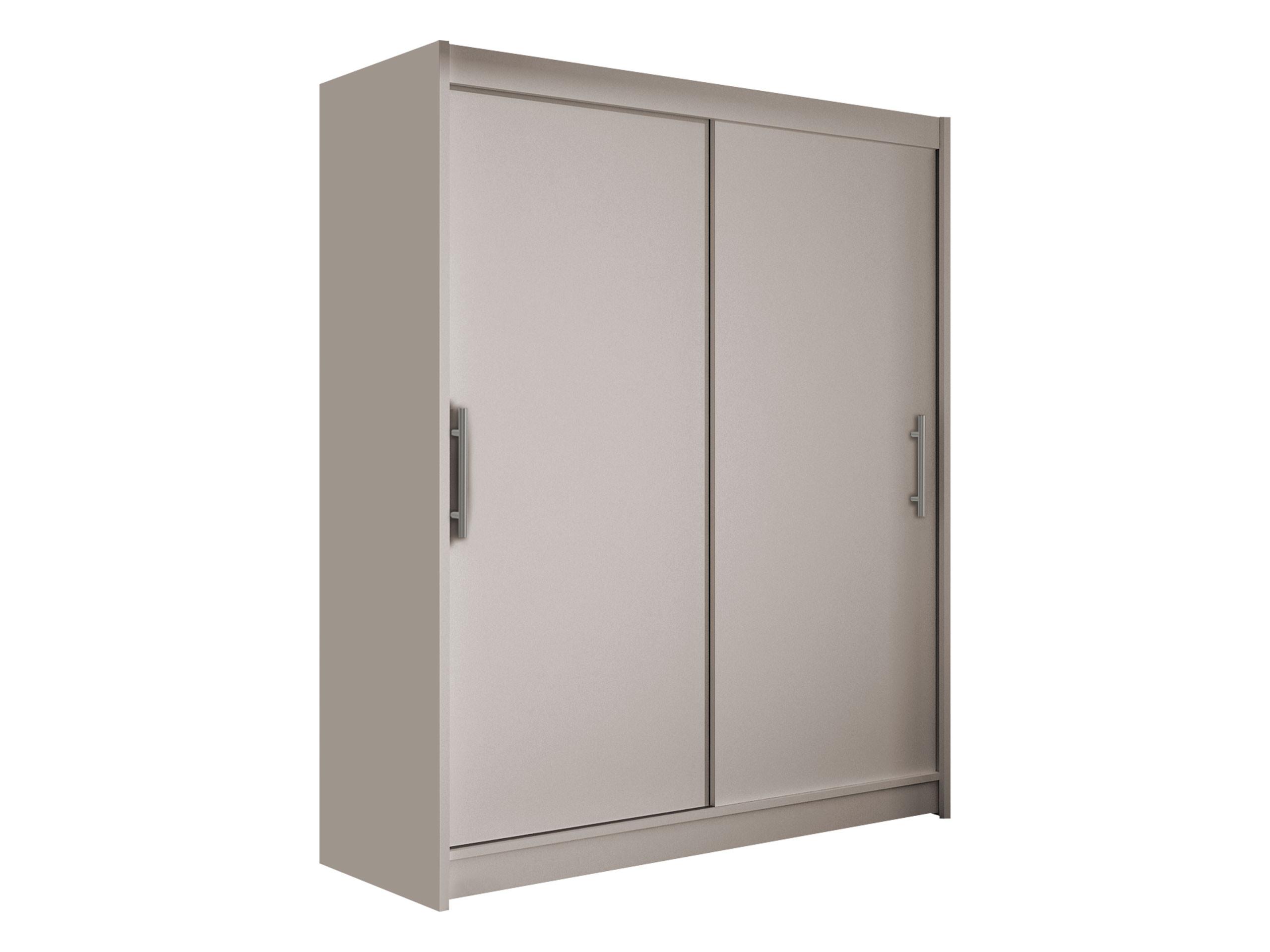 SCHWEBETÜRENSCHRANK Westa I - Kaschmir/Silberfarben, Holzwerkstoff/Metall (150/200/58cm) - MIRJAN24