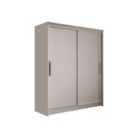 SCHWEBETÜRENSCHRANK Westa I - Kaschmir/Silberfarben, Holzwerkstoff/Metall (150/200/58cm) - MIRJAN24
