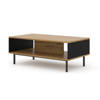 COUCHTISCH Artisan Eiche, Schwarz, Schwarz 90/45/60 - Schwarz, Holzwerkstoff (60/90/45cm) - RAUMHIRSCH FURNITURE