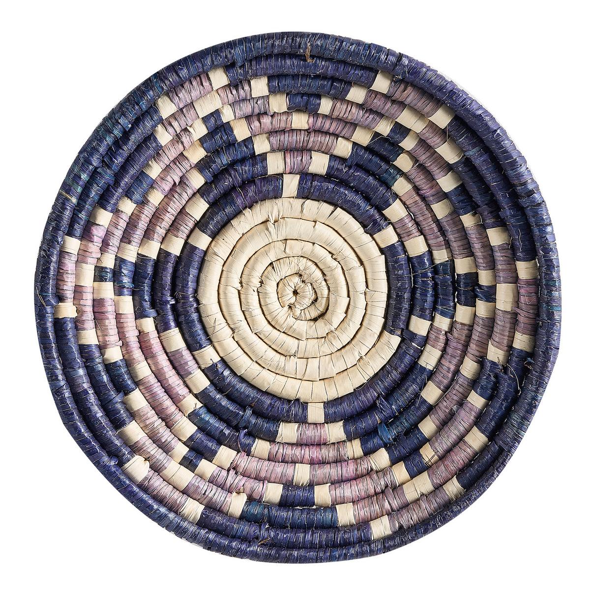 WANDDEKORATION Seegras bunt Namdinh - Multicolor, Naturmaterialien (56/56/8cm) - Beliani