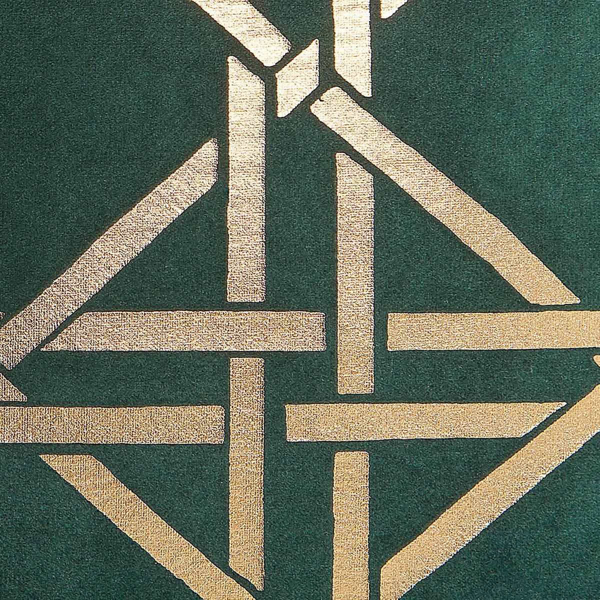DEKOKISSEN 2er-Set Dunkelgrün 45/45 cm Cassia - Dunkelgrün, Textil (45/45cm) - Beliani
