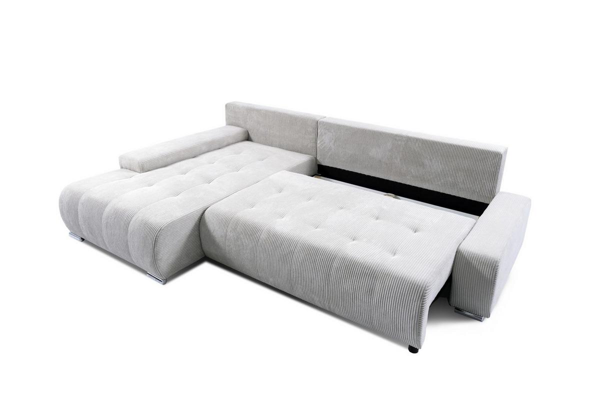 ECKSOFA Vogar In Poso - Grau, Holzwerkstoff/Textil (265/185cm) - Fun Möbel